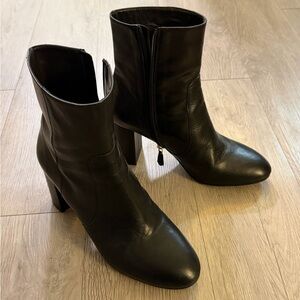 Grigiarancio Italian leather ankle boots